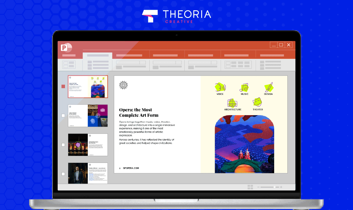 Presentation design and storytelling for San Francisco Opera